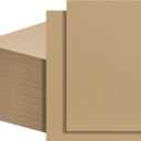 FARRAY 100 Pack 9x12 Inch Corrugated Cardboard Sheets, 1.8mm Thick Brown Kraft Cardboard Backing, Bulk Flat Cardboard Inserts Filler Pads for Packing, Shipping, Mailers, Crafts