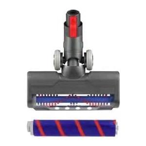 Upgraded Hardwood Floor Vacuum Attachments with Headlights for dyson V7V8,Replacement Parts Motorhead for Dyson ,Soft Roller &PP Bristle Motorized Brush Accessories for Marble,Carpet,Rug Cleaning.