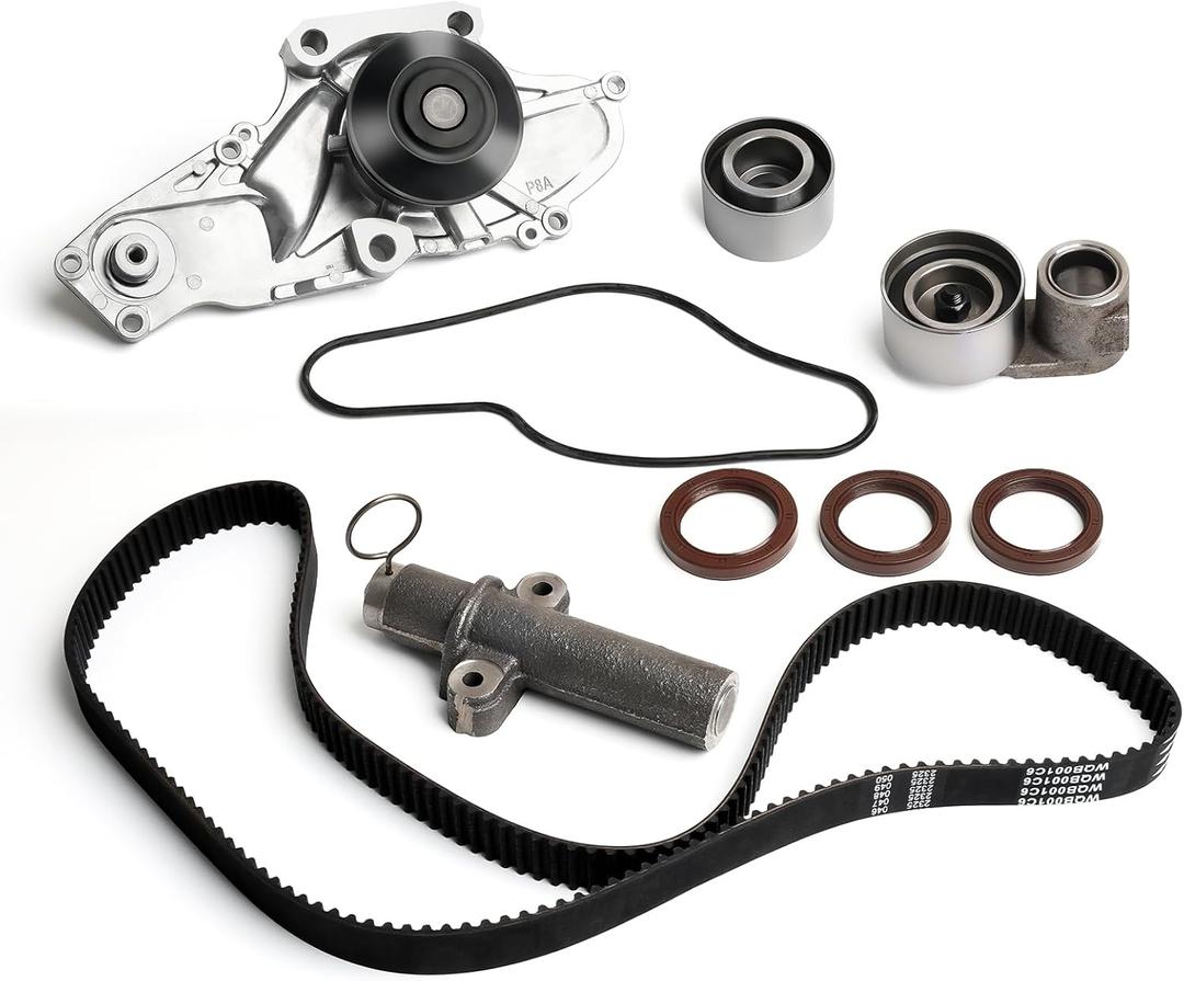 Timing Belt Water Pump Kit fits for 2000-2004 For Honda Odyssey, 2003 2004 For Honda Pilot, 2001-2003 For Acura CL,2001 2002 For Acura MDX,2000-2003 For Acura TL 3.2L 3.5L V6 SOHC
