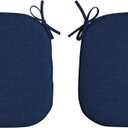 Arden Indoor/Outdoor Foam Seat Pad, 2 Pack, 17 x 16, Patio Cushion, Water Repellent, Fade Resistant, Foam Cushion Sapphire Blue Leala