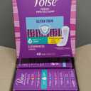 Poise Ultra Thin Incontinence Pads & Postpartum Pads for Bladder Leaks, 3 Drop Light Absorbency, Regular Length, 144 Count