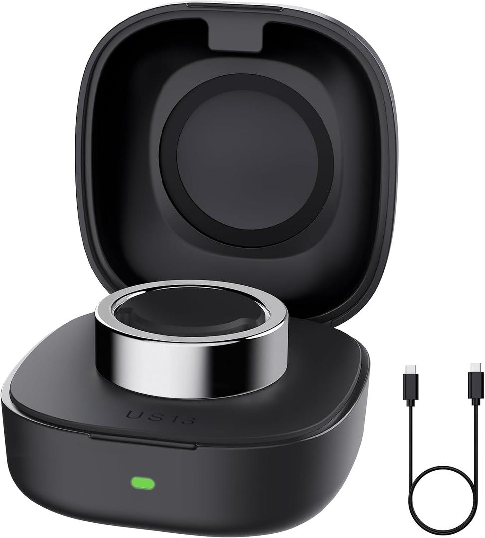 Compatible with Ou-ra Ring Gen3 - Smart Ring Wireless Charger Size 13, 600mAh Portable Travel Charging Dock