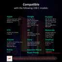 USB Type C Earbud Headphones, Hi-Res in-Ear Earphone w/Mic Compatible with iPhone 15 Series New iPad Pro/MacBook Pro, Google Pixel 5g/5/4xl, OnePlus, Samsung Galaxy, HTC U12, Sony, Essential, Razer