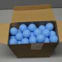 Hanaive 100 Pack Table Tennis Balls Multi Colored 40mm Plastic Balls Bulk Washable Small Game for Carnival Pool Games, Party Decoration Pet Toy (Light Blue)