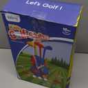 Liberry Toddler Golf Set with Putting Mat for 2 3 4 Years Old Boys Girls, Upgraded Kids Golf Cart with Unique Shoulder Strap Design, Indoor and Outdoor Golf Toys Gifts