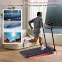 Walking Pad Treadmill with Handle Bar & Incline, 0.6-10MPH Portable Small Treadmills for Home Small, 3.5HP Walking Pad Treadmill with Incline, 400LBS Electric Mini Treadmills for Home Exercising