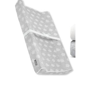 Contoured Changing Pad w/Cover (Gray, Cloud) + Replacement Covers - 1pk
