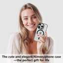 for iPhone 14 Pro Max Case,MagSafe Compatible,Matte Soft Slim Shockproof Cover,Anti-Fingerprint,Anti-Yellowing,Anti-Scratch Back,Magnetic Phone Case for Women,Girl,Cute,Girly,Clear