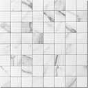 Marble Kitchen Peel and Stick Backsplash Square Mosaic Wall Tiles(White 10PCS)