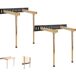 E Track Shelf Bracket,Folding Workbench for Enclosed Trailer,2 Pair