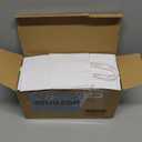 XPCARE 100Pcs Paper Gift Bags 5.25x3.25x8.25'', Small Paper Bags with Handles Bulk, Kraft Paper for Birthday Party Favors, Shopping, Retail White