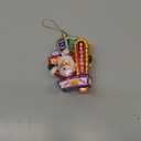 Kurt Adler Santa on Broadway Glass Ornament, 5-Inch