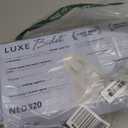 LUXE Bidet NEO 320 Plus  Warm Water, Dual Nozzle, NonElectric Bidet Attachment for Toilet Seat, Patented SlideIn Install, 360° SelfClean, EZLift to Clean, Feminine & Rear Wash (White)