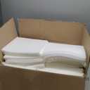 SK Studio 50 Pack Acoustic Foam Panels, 12"x12"x1" Wedge Sound Absorbing Panels High Density Fire Resistant Sound Proof Padding with 60 PCS Adhesives for Record Studio, KTV, Office, Garage, White