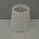 Small Lamp Shade Clip on Bulb for Candelabra Bulbs, Mini Lampshades for Chandeliers, Home Decor Barrel Beige Fabric Linen Lampshade for Table Chandelier Wall Lamp Ceiling Lamps 4x6x5 Inch 2 Packs