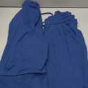 BTFBM Women's 2 Piece Tracksuit Spring Outfits 2026 Long Sleeve Half Zip Sweatshirt Sweatpants Lounge Set Sweatsuits (Solid Dark Blue)