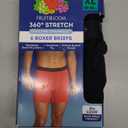 Fruit of the Loom Men's Trunks, Short Leg Boxer Briefs, Size XL 40-42 in, 6 Boxes Briefs