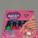 Nail Art Studio for Girls - Birthday Gift - Nail Polish Kit for Kids Ages 7-12 Years Old - Girl Gifts Ideas - Gift Set - Girly Stuff - Polish, Pens, Glitter, Stickers, Gems, Filer - 8 9 10 11 12 Year