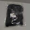 ZLINA Set of 2 Black Faux Fur Decorative Throw Pillow Covers Fluffy Striped Pillowcase Cushion Covers 18 x 18 Inch Decor Sofa Couch Bedroom