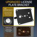 Anti-Theft License Plate Holder Compatible with Mercedes-Benz GLE GLC GLE SUV and ML Class, Front Tow Hook License Plate Bracket Mounting Kit, No Drill Bumper Frame