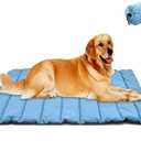 CHEERHUNTING Outdoor Dog Bed, Waterproof, Washable, Large Size, Durable, Water Resistant, Portable and Camping Travel Pet Mat 51X35 (Blue)