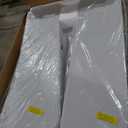 HLPB Folding Table Picnic Table Set, 6 ft Camping Table with 2 Benches, Outdoor Indoor Portable Folding Furniture for Working Meeting Party, Camping, Picnic, Weddings w/Handle and Safety Locks, White