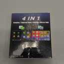 2026 Upgraded Wireless Carplay Adapter, 4 in 1 Screen Mirroring Support Mirror Link/AirPlay for Apple CarPlay & Android Auto, Mini USB/Type-C Plug & Play Car Play Adapter, Wired to Wireless No Latency