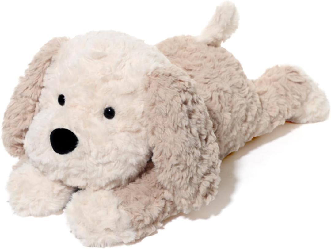 Stuffed Animals Adorable Dog Plush Toys 16.5 inches Soft and Comfort Maltese Dog Plush Toy Gift for Kids, Beige/Grey