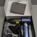 Saker Portable Car Vacuum Cleaner Cordless High Power 17000PA 3 in 1 Foldable Handheld Vacuum Cordless with Brushless Motor for Inflation,Dust Blowing,Home Car Cleaning HL132 Blue