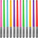 Bedwina Inflatable Light Sabers for Kids - (Pack of 12) 35-inch Neon Color Blow-Up Toy Saber Swords, Party Favors, Goodie Bags, Star Galaxy Theme Birthdays & Prize Toys