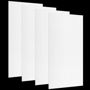 Pushglossy 23.75" x 47.75" x 0.2" Fluorescent Light Covers Classroom Office Diffuser Panels for 2x4ft Drop Ceiling Light Fixture Polycarbonate Replacement Cover for Hospitals Home(4 Pack,Milky White)