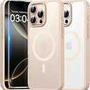 TAURI for iPhone 16 Pro Case, Compatible with MagSafe [Not-Yellowing] with Screen Protectors, Military-Grade Protection, Slim Magnetic Case for 16 Pro 6.3", Desert