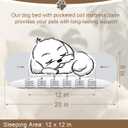 Orthopedic Dog Beds for Small Dogs 20 in, Small Dog Bed with Pocketed Coils and Soft Foam Support, Detachable Puppy Bed for Small Dogs and Cats, Round Flannel Anti-Anxiety Donut Dog Bed, Gray