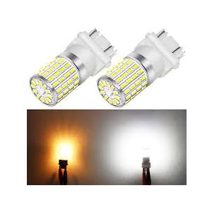Non Polarity 3157 LED Bulb, Super Bright 3057 LED Bulbs White,12V Bulbs 3156 4157 Replacement Standard Socket for Tail Rear Brake Light, DRL, Backup Reverse Lights 10 Pack