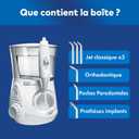 Waterpik Professional Tabletop Ultra Dental Irrigator with Pressure Water and Advanced Pressure Control System by 10 Positions with 7 Nozzles, Dental Plaque Removal, White (WP-660EU)