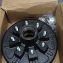 12"x 2" Trailer Brake Drum Kit 8 on 6.5" Replacement for 7000LBS Axle Hub Heavy Duty 8 Bolt Trailer Brake Hub Drum Assembly with 1/2"-20 Stud 25580, 14125A Drums 008-219-04-22004K