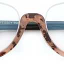 FEISEDY Reading Glasses for Women Fashion Half Frame Cat Eye Glasses Anti Glare Eyeglasses B0067