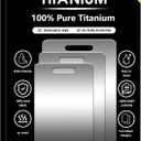 3-Pack Titanium Cutting Board Set, Non-Slip & Double-Sided Design, 100% Pure Titanium Food-Grade Non Toxic Cutting Board, Knife-Friendly, Dishwasher Safe