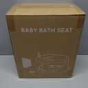 Baby Bath Seat for Babies 6 Months & Up - Bathtub Seats for Babies Sitting Up with Rinse Cup, Non-Slip, Comfortable, Infant Bath Essentials Gray (GREY)