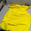 Viwenni Women's Ruffle Vintage Formal Church Wedding Guest Cocktail Dresses (Yellow) M