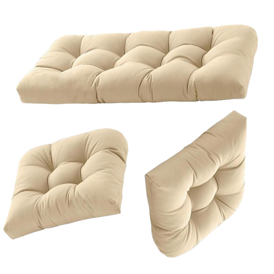 Dizaolive Wicker Chair Cushions for Outdoor Furniture Patio Loveseat Settee Bench Cushions 19x19