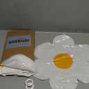 NOVWANG Daisy Balloons, 18pcs White Daisy Flower Balloons Party Decorations for Birthday Wedding Baby Shower Party Decorations SuppliesHuge Balloon X 3, Medium X 5, Small X 10