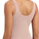 ODODOS Cloud Feeling Tank Bra for Women U Back Wirefree Longline Sports Bra Yoga Crop Top (Medium)