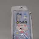 Kawaii 3D Dog Phone Case for iPhone 15 Pro (with Retractable Phone Stand & Grip) Cute Girly Cartoon Soft Silicone Phone Cover for Girls, Kids, Teens, and Women, Blue