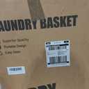 UAK 67L Plastic Laundry Basket with Wheels & Handle, Heavy Duty Foldable Laundry Hamper Easy Clean Waterproof Rolling Organizer for Bathroom & Laundry Room, Ivory, Xxxl