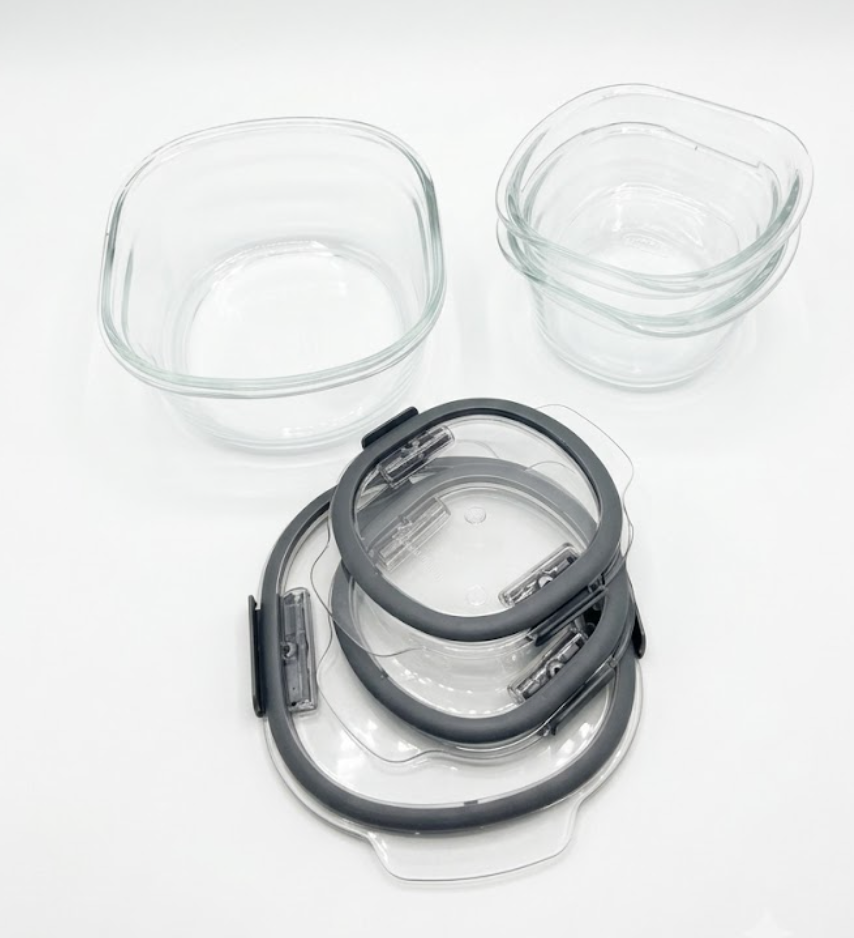 Glass Container with Lid, Glass Food Storage Containers with Lid, High-Quality Glass Jar with Lid