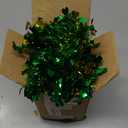 St. Patricks Day Garland 7 ft Shamrock Rag Tie Ribbon Bows Decorations for Patricks Day Green and Black Glitter Banner Buffalo Plaid Hanging Garland Fireplace Wall Staircase Grip Christmas Tree Decor