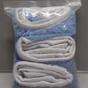 Boltigen 12pcs 5-6 inch Polishing Pad Bonnets 12Pack 4 Color 5 to 6'' Orbital Polishing Pad Microfiber Coral Fleece Bonnet Car Buffer Polisher Waxing Covers for Automobile Glass Cleaning and Polish