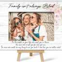 Best Friend Picture Frame, Family Isn't Always Blood Friends Picture Frame, Rustic Floral Family Photo Frame, Bestie Birthday Graduation Friendship Gifts Ideas, Home Office Tabletop Decor-f06