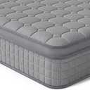 Vesgantti 12 Inch Multilayer Hybrid Queen Mattress, Ergonomic Design with Memory Foam and Pocket Spring, Medium Firm Feel, Grey